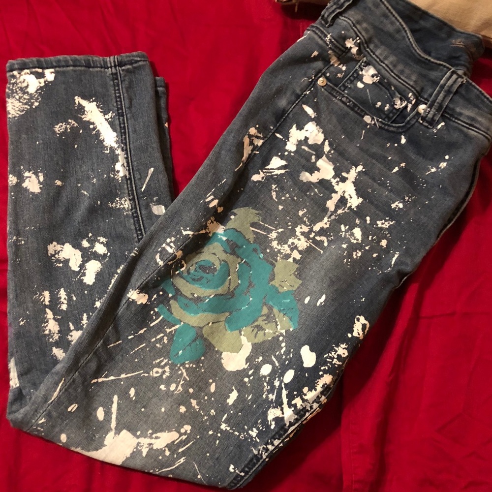 Melissa McCarthy Painted seven7 Jeans